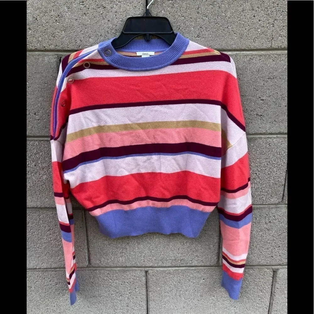 Lewit Stripe Blend Cashmere Sweater small
